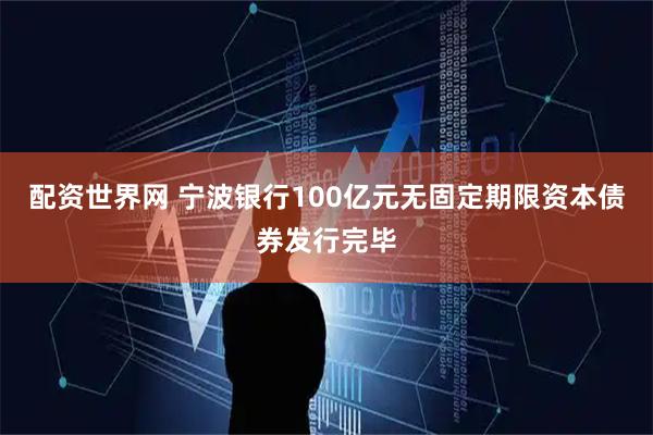 配资世界网 宁波银行100亿元无固定期限资本债券发行完毕